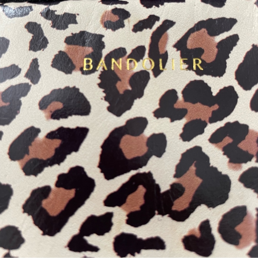 Bandolier Cheetah Print pouch with black nylon strap
